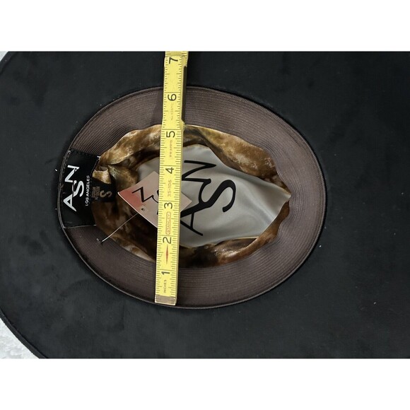 Anthropologie ASN Braided Rancher Hat Women Black Knotted Band Classic Sz S NWT - Picture 6 of 8